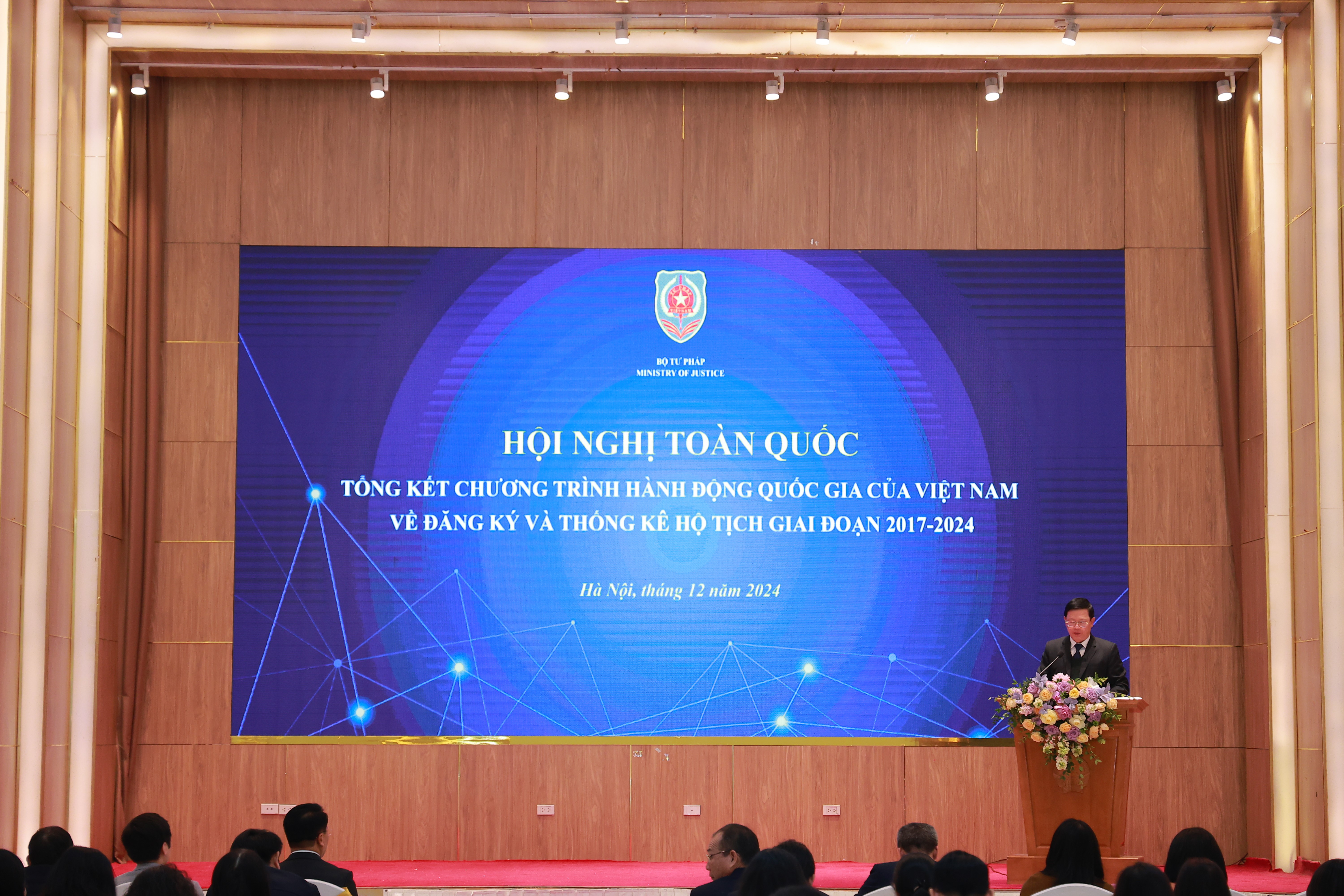 Bộ Tư pháp tổ chức Hội nghị toàn quốc Tổng kết chương trình hành động quốc gia về đăng ký và thống kê hộ tịch